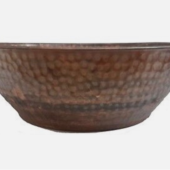 NEW  Rustic Copper Foot Pedicure Tub Soaking Massage Spa Therapy Bowl - Picture 3 of 4